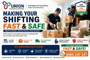 Fast and Safe Shifting by Union Packers and Movers with professional packing, secure loading and house relocation services in Bangalore.